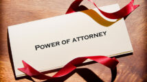 Still Life Of Power Of Attorney Document On Desk