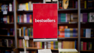Bestsellers area in bookstore