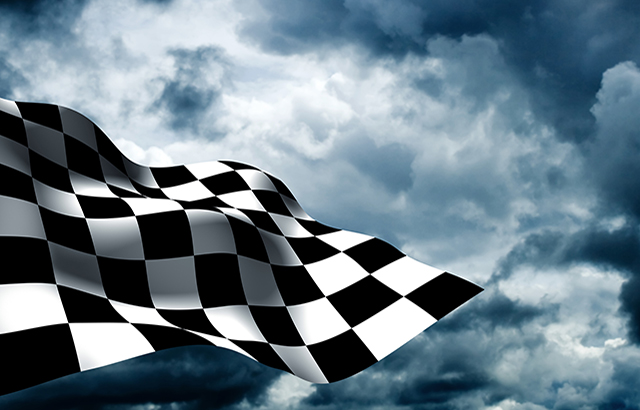 Checkered Flag finishing line race